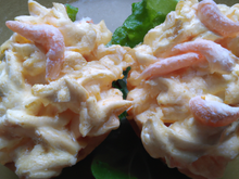 Oreillons de pêche mayonnaise