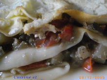 Lasagnes à la ratatouille et chèvre