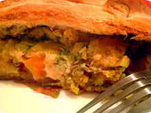 Feuilletés aux  poisson et aux  légumes