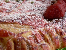 Galette aux amandes, framboises & citron