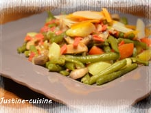 Poélée de haricots verts au chorizo