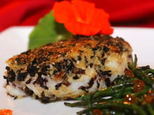 Dos de cabillaud pané à la Dulse