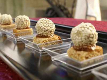 Bonbons de foie gras sur pain d'épices