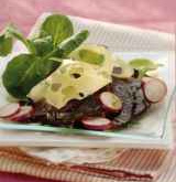 Carpaccio de betteraves à l'Emmental