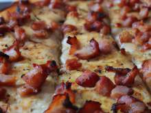 Pizza au poulet et bacon