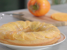 Couronne de financier aux Kaki Ribera del Xuquer AOP