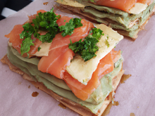 Mille feuille aux deux saumons