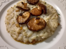 Noix de Saint Jacques sur risotto de cèpes