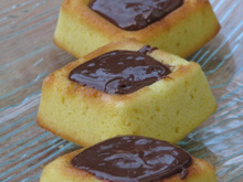 Savarins à la noix de coco et sa ganache au chocolat