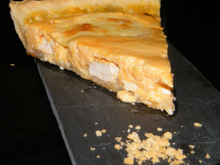 Quiche au poulet, potiron & fromages