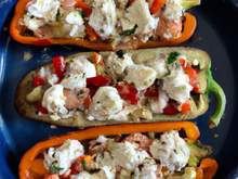 Chaussons chapon, poivron, ricotta