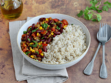 Chili végétarien au riz complet