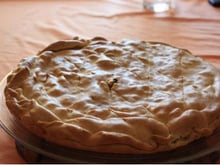 Tourte aux légumes, courge, carotte, poireaux et ...topinambours.