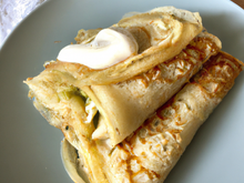 Crêpes au fromage blanc