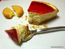 Cheese-cake 'Breizh' aux groseilles