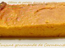 Gâteau de patates douces et carottes