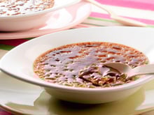 Crème au chocolat façon crème brûlée