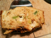 Cake picodon, poireaux et huile de noix ou encore "Délice berrichon"