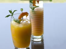 Cocktail exotique Mangue Goyave Citron vert et Vanille