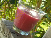 Smoothie poires cassis