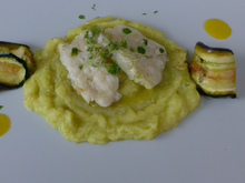 Cabillaud à la mousse de courgettes - purée bébé