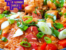 Jambalaya de volaille et saucisse fumée par Hugues Marrec et Louna