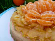 Tarte tatin banane, ananas et clémentine