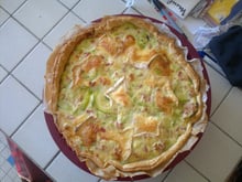Tarte courgettes et Chaource