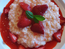 Risotto aux fraises rapide