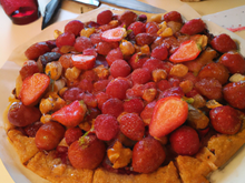 Tarte croquante et légère aux fruits rouges et spéculoos
