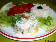 Tartare vert au saumon