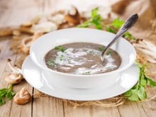 Soupe express aux champignons