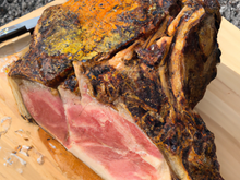 Cote de bœuf à la fleur de sel au barbecue charbon de bois