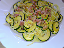 Courgettes à la carbonara : un délice pour les enfants! 