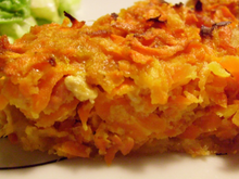 Tarte aux carottes et au poulet