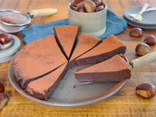 Fondant à la crème de marrons et chocolat