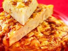 Torilla espagnole aux pommes de terre et persil 