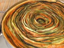 Tarte fleur aux légumes