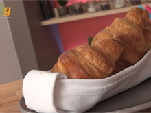Pliage de serviette en corbeille