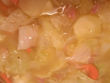 Bouillon de volaille au chou