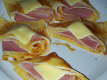 Feuilletés au jambon et comté