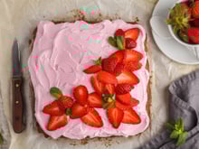 Gateau aux fraises mascarponne