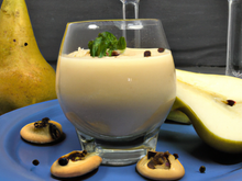 Délicate mousse de roquefort à la poire