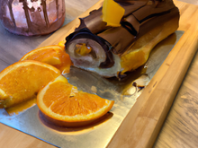 Bûche à l'orange et au nutella