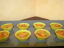 Minis muffins lardons aux trois poivrons