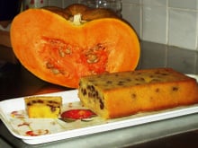 Cake au potiron et raisins secs