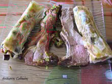 Carré d'agneau en croûte d'asperges