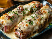 Roulé de jambon-champignon