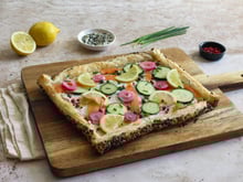 Tarte bagel au saumon fumé