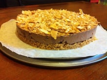 Cheesecake choco-Nutella et crêpe dentelle